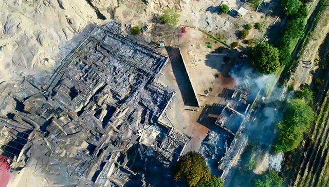Complejo arqueológico Ventarrón quedó bajo cenizas