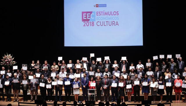 Ganadores de Premio Estímulos Económicos para la Cultura 2018