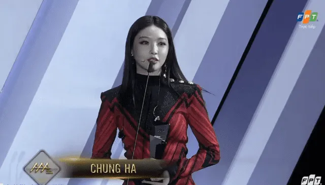 CHUNGHA es reconocida como un ícono asiático en los AAA 2019.
