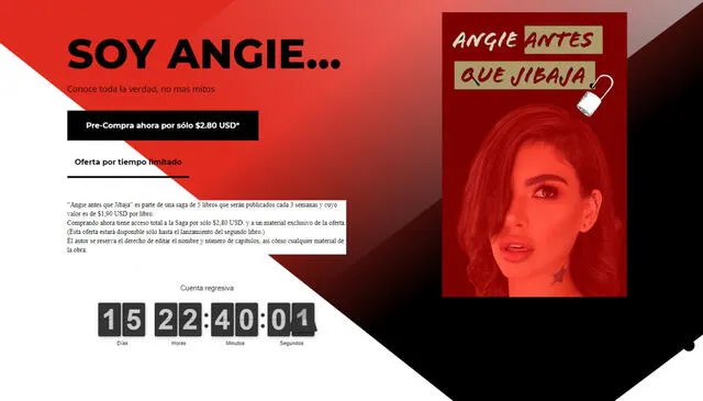 'La chica de los tatuajes' anunció su libro “Angie antes que Jibaja”