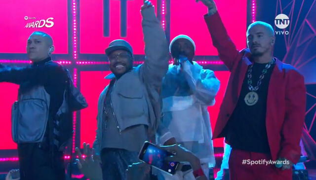 Black Eyed Peas y J Balvin en los Spotify Awards 2020