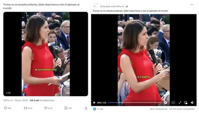 <em>Desinformación relacionada a Donald Trump. Foto: captura de X / Facebook</em>   