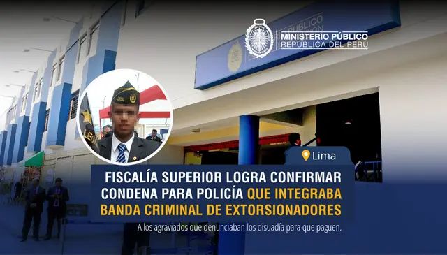 Fiscalía logra 7 años se prisión para oficial pnp que integraba banda de extorsionadores. Fiscalía logra 7 años se prisión para oficial pnp que integraba banda de extorsionadores.