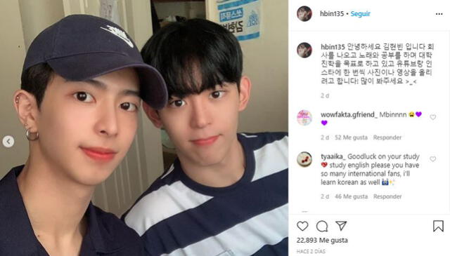 Hyeonbin en Instagram