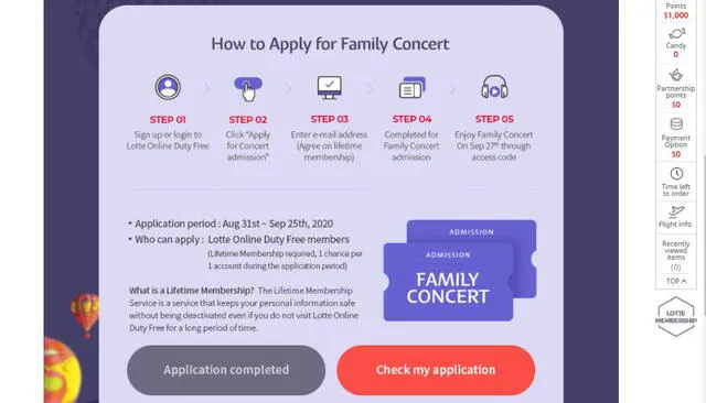Cómo ver gratis el Lotte Duty Free Family concert con BTS