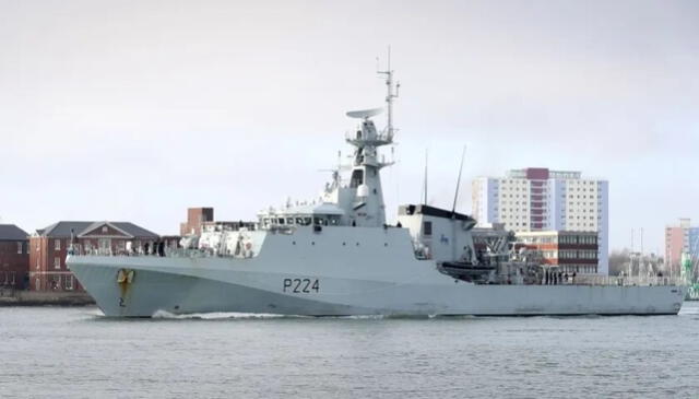  El HMS Trent es un patrullero de altura de clase River Batch 2. Foto: Zona Cero   