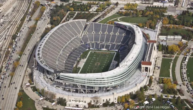 El Soldier Field no será uno de los estadios de la Copa América 2024. Foto: Chicago Sun Times   
