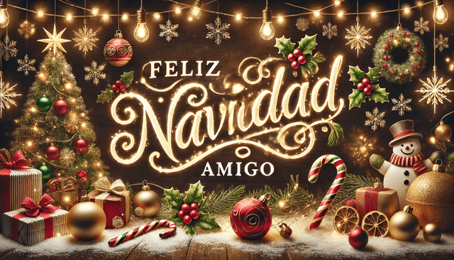   Celebra la llegada de la Navidad enviando hermosas postales. Foto: IA      