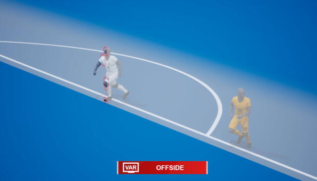 Una simulación animada será compartida tras la decisión del árbitro. Foto: @fifamedia/Twitter