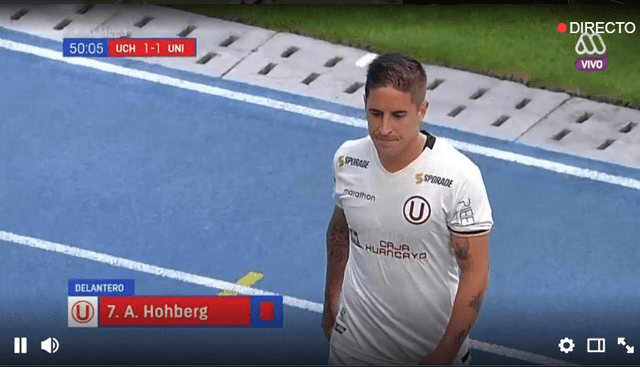 Universitario vs U de Chile: Alejandro Hohberg vio la roja tras terrible falta [VIDEO]