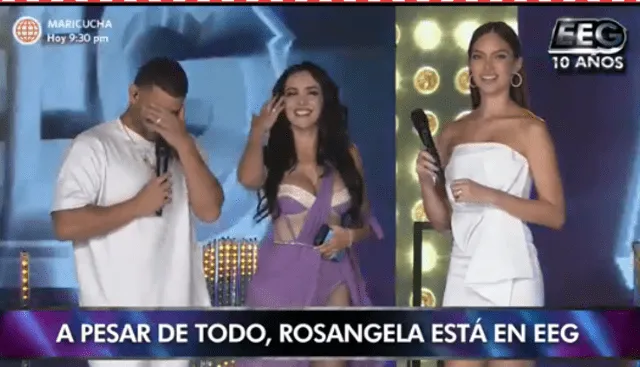 Rosángela Espinoza sorprende a la audiencia con repentina aparición en EEG. Foto: captura América TV
