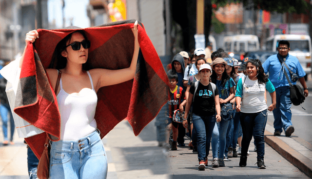  Calor en Lima empieza a incrementarse. Foto: composición LR/difusión/Andina.    