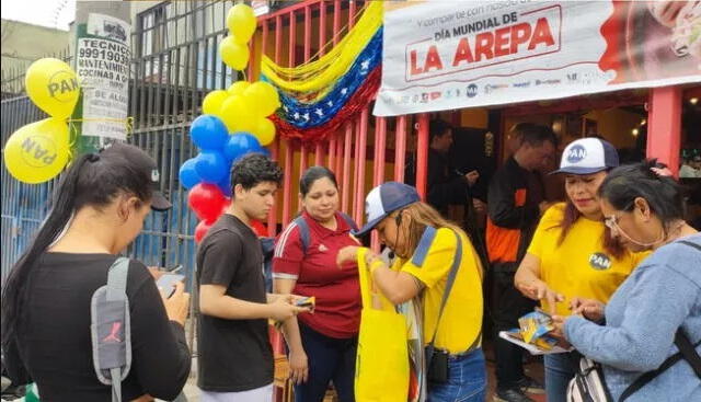 Así se celebró el Día de la arepa durante 2023. Foto: María José Vargas    