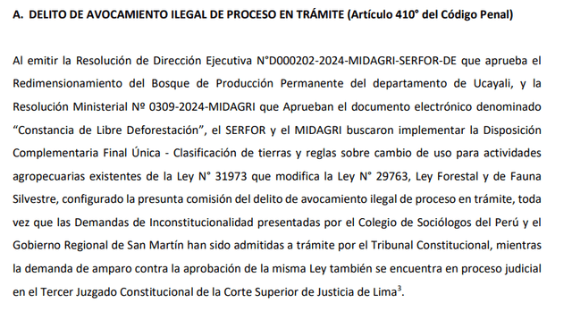 Denuncia penal contra Gustavo Adrianzén, Ángel Manero, Juan Carlos Castro y Nelly Paredes.   