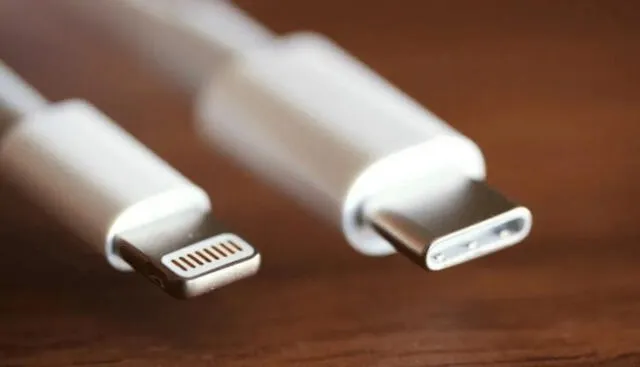  Diferencias entre el cable lightning y el USB-C. Foto: TEC 