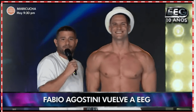 Fabio Agostini regresa a Esto es guerra. Foto: captura América TV