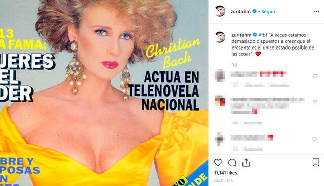 Humberto Zurita comparte su foto favorita de Christian Bach con tierno mensaje