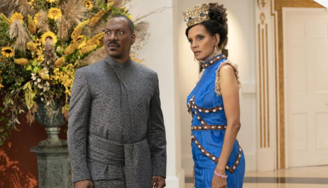 Shari Headley retoma su papel como Lisa McDowell, quién ahora es la esposa del rey de Zamunda, Akeem. Foto: Entertainment Weekly