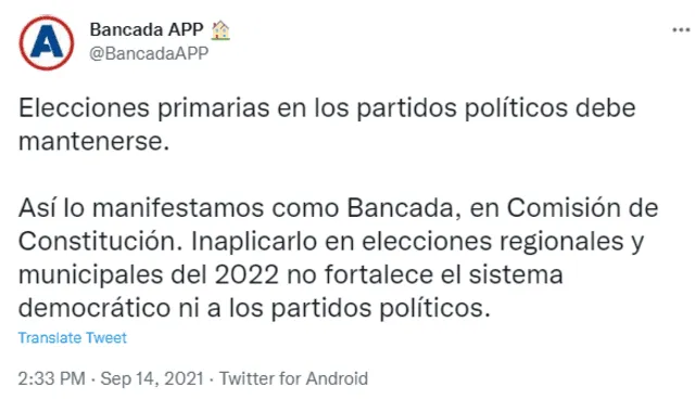 Bancada APP.