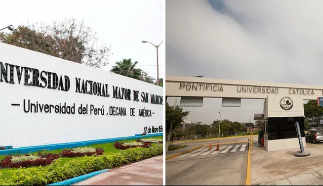 La única universidad nacional que figura en el ranking de QS es la Universidad Nacional Mayor de San Marcos (UNMSM). Foto: composición/UNMSM/PUCP 
