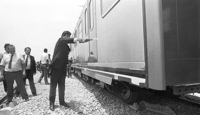  La construcción del tren eléctrico inició durante el primer gobierno de Alan García, hace más de 30 años. Foto: La República.   