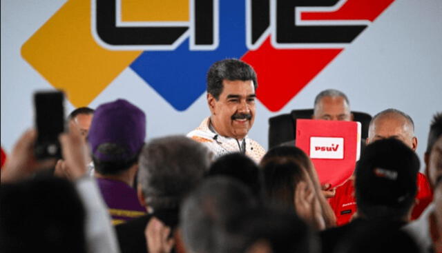 Nicolás Maduro ya fue inscrito para las próximas elecciones presidenciales del mes de julio. Foto: AFP   