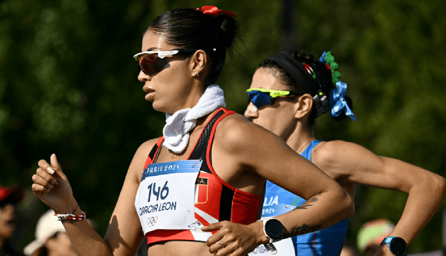  Kimberly García volverá a competir en los relevos mixtos al lado de César Rodríguez. Foto: AFP   