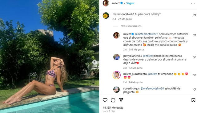  Milett Figueroa responde sobre su supuesto embarazo. Foto: Instagran   