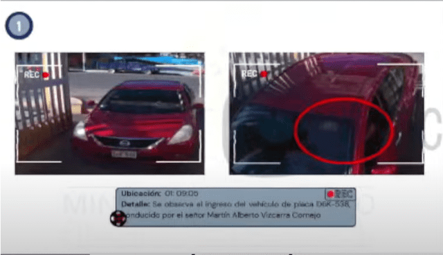 Extracto de las imagenes presentadas por el Ministerio Público | Foto: Justicia TV. Extracto de las imagenes presentadas por el Ministerio Público | Foto: Justicia TV.