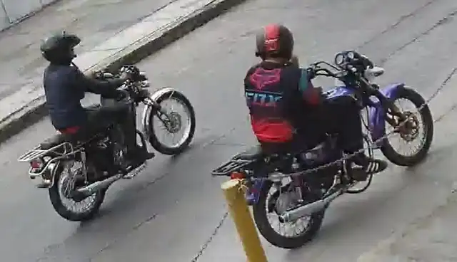 Delincuentes huyeron en motos lineales con rumbo desconocido