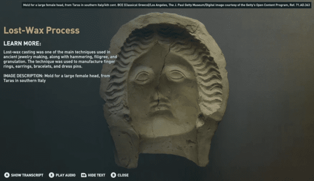 El Discovery Tour permite aprender sobre la historia de la Antigua Grecia, escenario en el que está basado el juego de ssassin's Creed Odyssey. Foto: Ubisoft