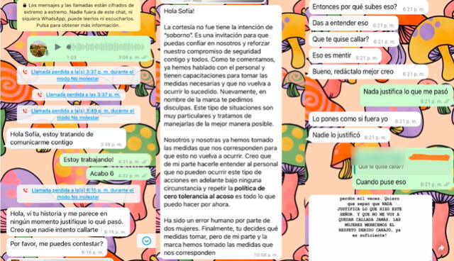 Sofía denunció acoso por parte de la encargada de marketing de la discoteca Noise. Foto: difusión