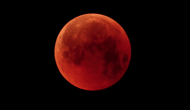 La luna de sangre se produce con el eclipse lunar total. (Foto: ESA)