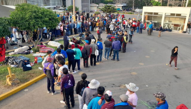 Manifestantes que marcharán este 19 de enero son atendidos en San Marcos. Foto: @RomeroChauca