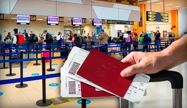 Con tu pasaje te puedes acercar al aeropuerto a tramitar tu pasaporte de emergencia. Foto: composición LR/Economía 