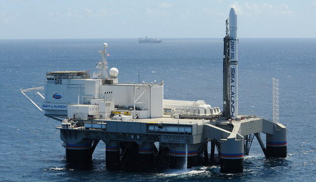  Aillón refiere que las cápsulas espaciales pueden salir y acuatizar frente a las playas de Manabí. Foto: Sea Launch   