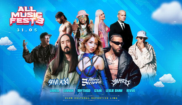 Los artistas que estarán en el megaevento urbano de Lima. Foto: Difusión Los artistas que estarán en el megaevento urbano de Lima. Foto: Difusión