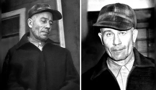 Ed Gein en la vida real. Foto: Composición LR Ed Gein en la vida real. Foto: Composición LR