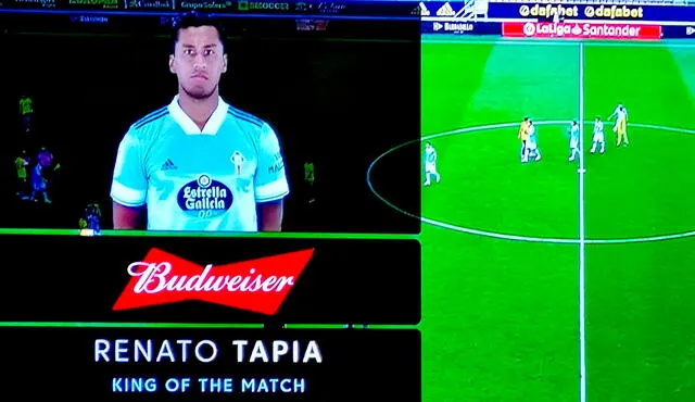 Renato Tapia fue elegido como el mejor jugador del encuentro. Foto: ESPN