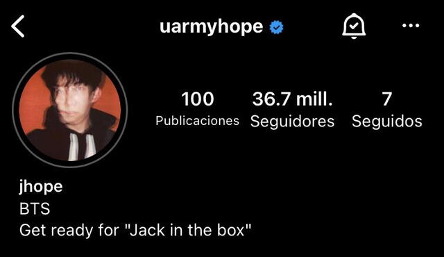 BTS J-Hope Jack in the box solo álbum Instagram
