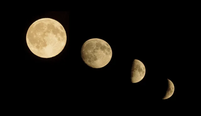  Todos los meses vemos cuatro fases distintas de la Luna. Foto: referencial/Flickr   