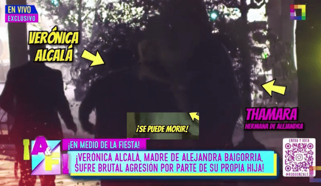 Hermana de Alejandra Baigorria agrede a su madre. Hermana de Alejandra Baigorria agrede a su madre.