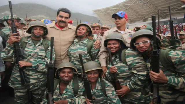 Maduro amenaza con utilizar milicias para defenderse de "plan macabro" de Trump