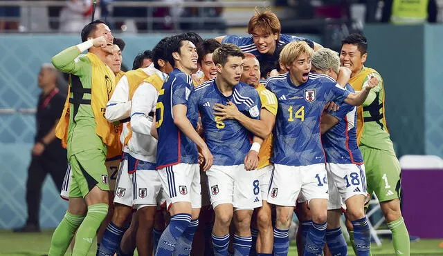 Vuelve a sonreír. La selección japonesa no sumaba una victoria en la Copa del Mundo desde el 19 de junio del 2018 ante Colombia. Foto: EFE