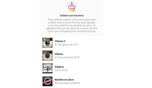 Primeros logos de Instagram. Foto: Captura de YouTube