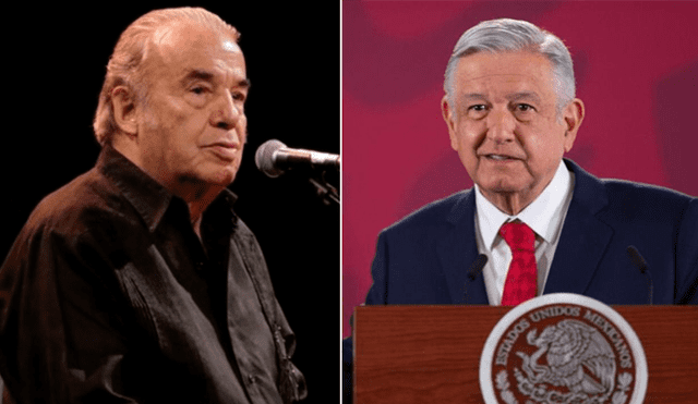 López Obrador envió un afectuoso saludo al cantautor mexicano y a los demás enfermos de coronavirus. (Foto: Composición)