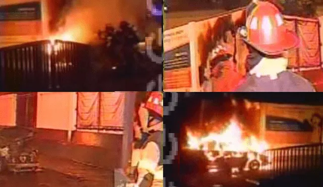 Jesús María: Bomberos sofocaron incendio de un vehículo frente al Hospital Rebagliati