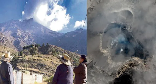 Alerta en volcán Ubinas por lava que obstruye paso de gases y ceniza.