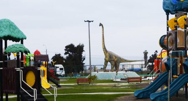 Perjuicio de S/ 120 mil en cuestionado parque de los Dinosaurios en Mollendo.