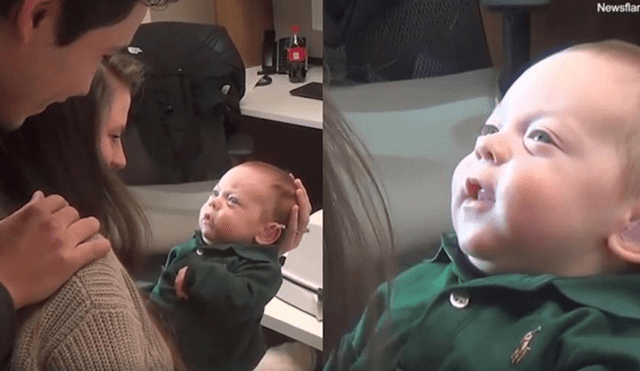 Facebook viral: miles se conmueven al ver que padres hablan por primera vez a su bebé sordo [VIDEO] 